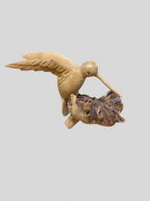 Load image into Gallery viewer, Hand-Carved Wooden Hummingbird on Driftwood