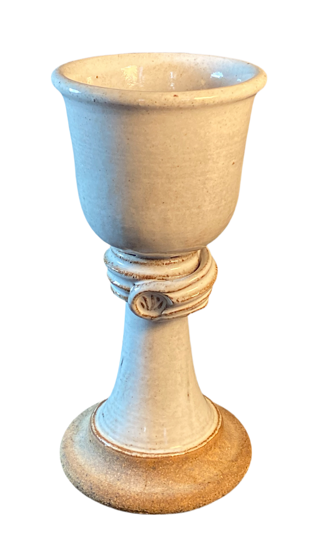 Artisan pottery goblet