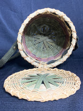 Load image into Gallery viewer, Handwoven Basket Purse with Lid &amp; Strap
