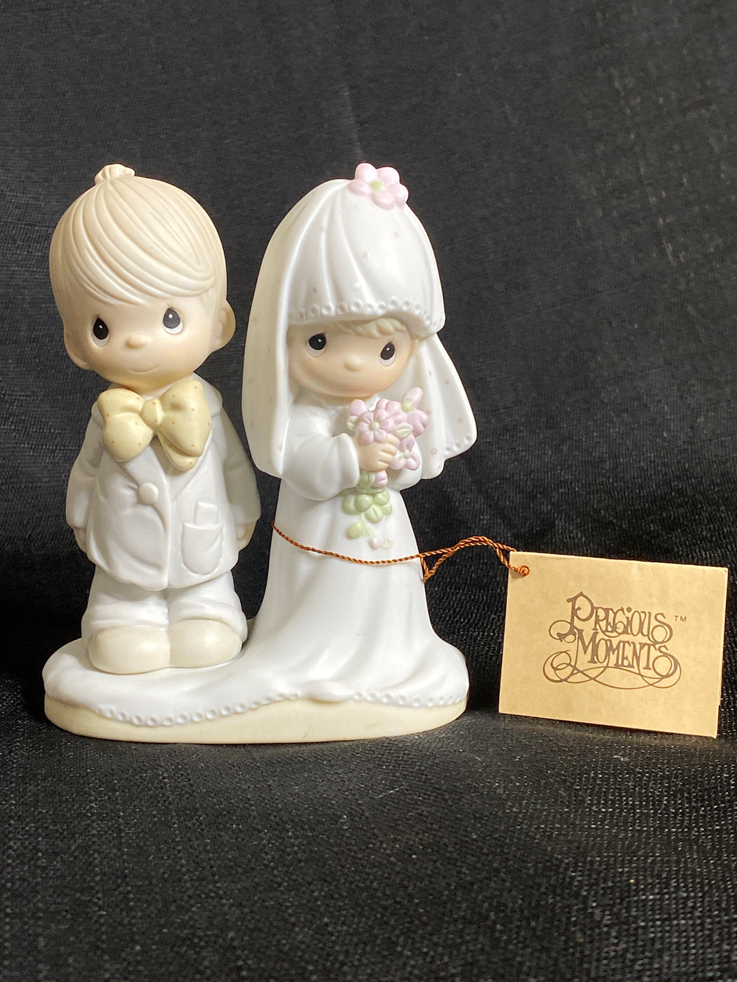 Precious Moments-Style Bride & Groom Figurine