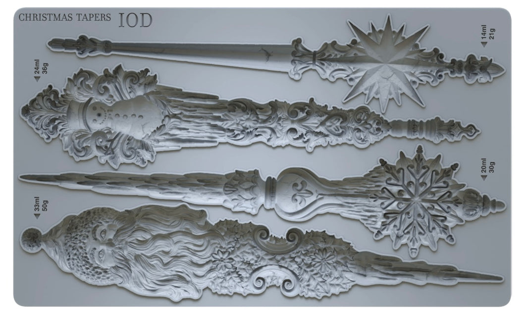 2024 IOD Holiday Collection CHRISTMAS TAPERS 6X10 IOD MOULD