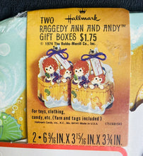 Load image into Gallery viewer, Hallmark 1974 Raggedy Ann and Andy gift boxes
