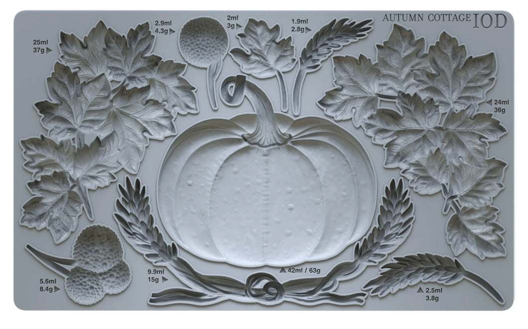 2024 IOD Holiday Collection AUTUMN COTTAGE 6X10 IOD MOULD