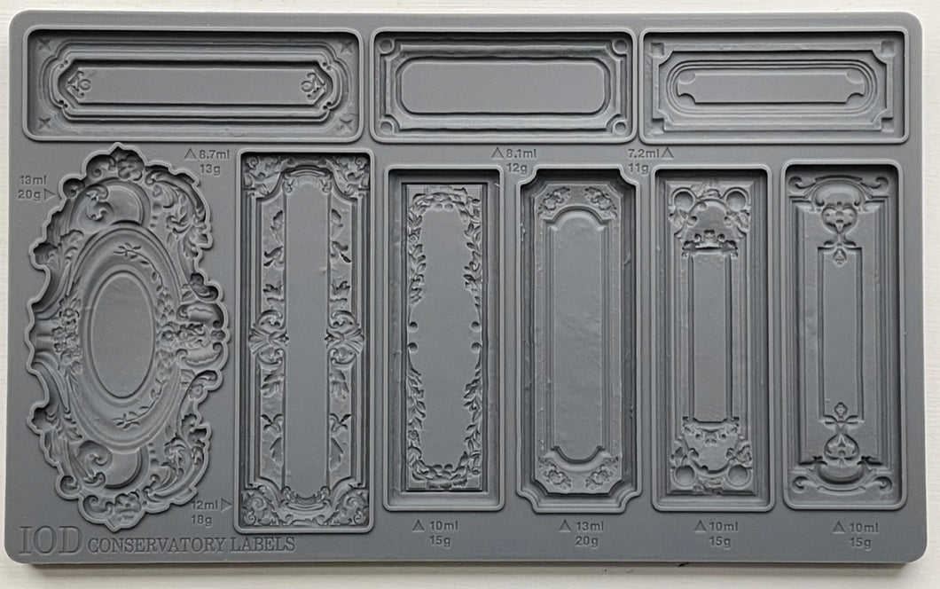 2024 IOD New Release Collection CONSERVATORY LABELS MOULD