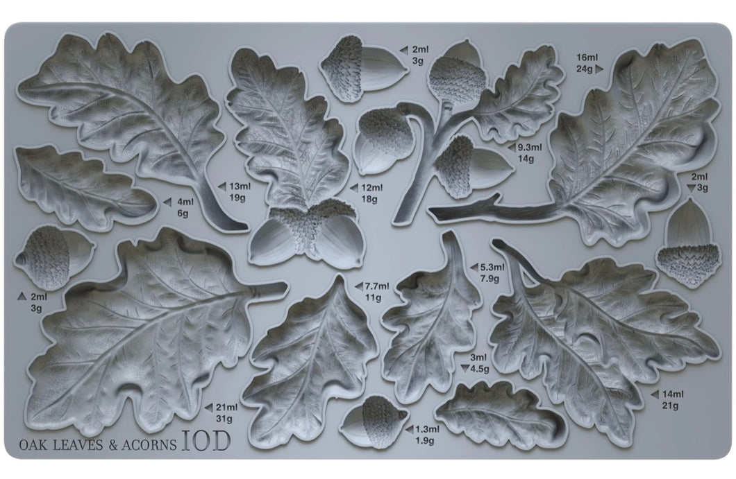 IOD Summer 2024 OAK LEAVES & ACORNS moulds