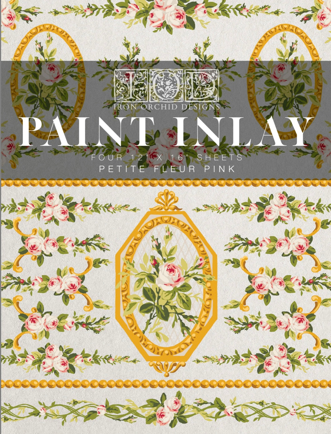 2024 IOD New Release Collection PETITE FLEUR PINK PAINT INLAY