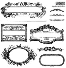 Load image into Gallery viewer, 2024 IOD New Release Collection APOTHECARY LABELS MINI STAMPS

