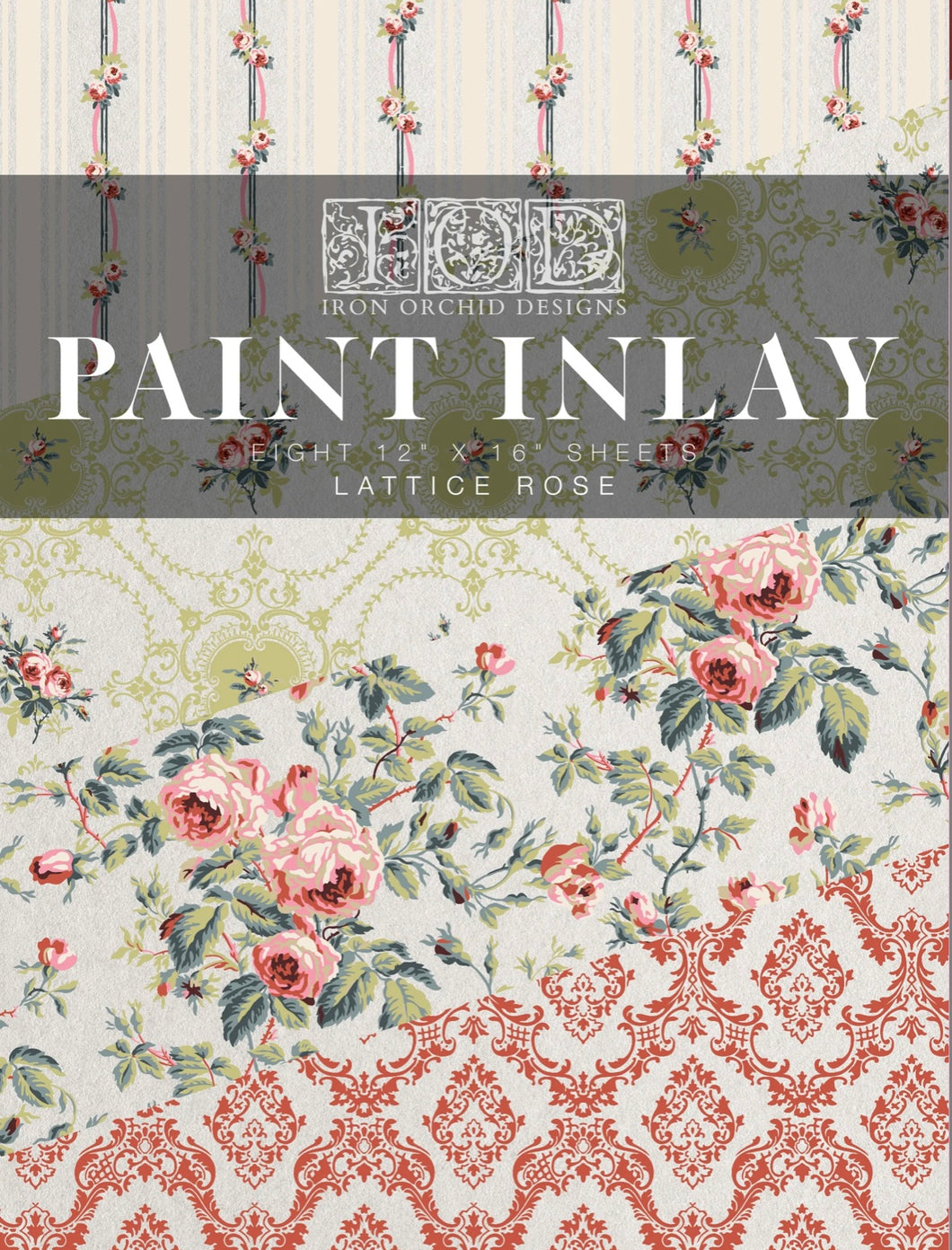 2024 IOD New Release Collection LATTICE ROSE PAINT INLAY