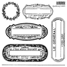 Load image into Gallery viewer, 2024 IOD New Release Collection APOTHECARY LABELS MINI STAMPS
