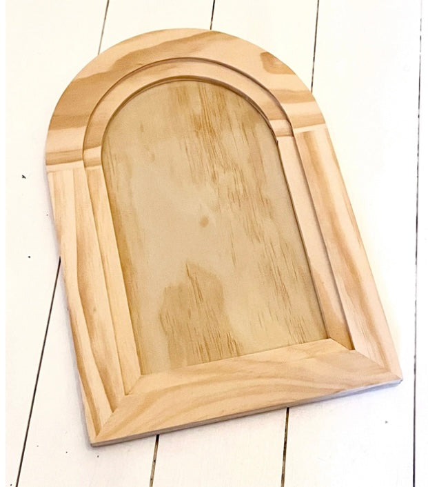 IOD ARCHED WOOD GALLERY BLANK 11X16