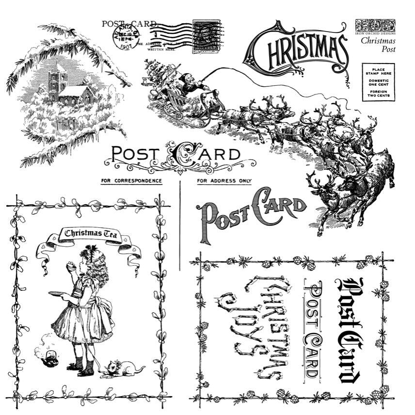 IOD Q3 2025 CHRISTMAS POST 12X12 STAMP