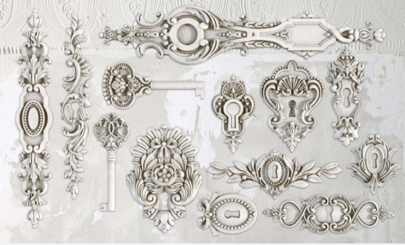 IOD LOCK & KEY 6×10 DECOR MOULDS