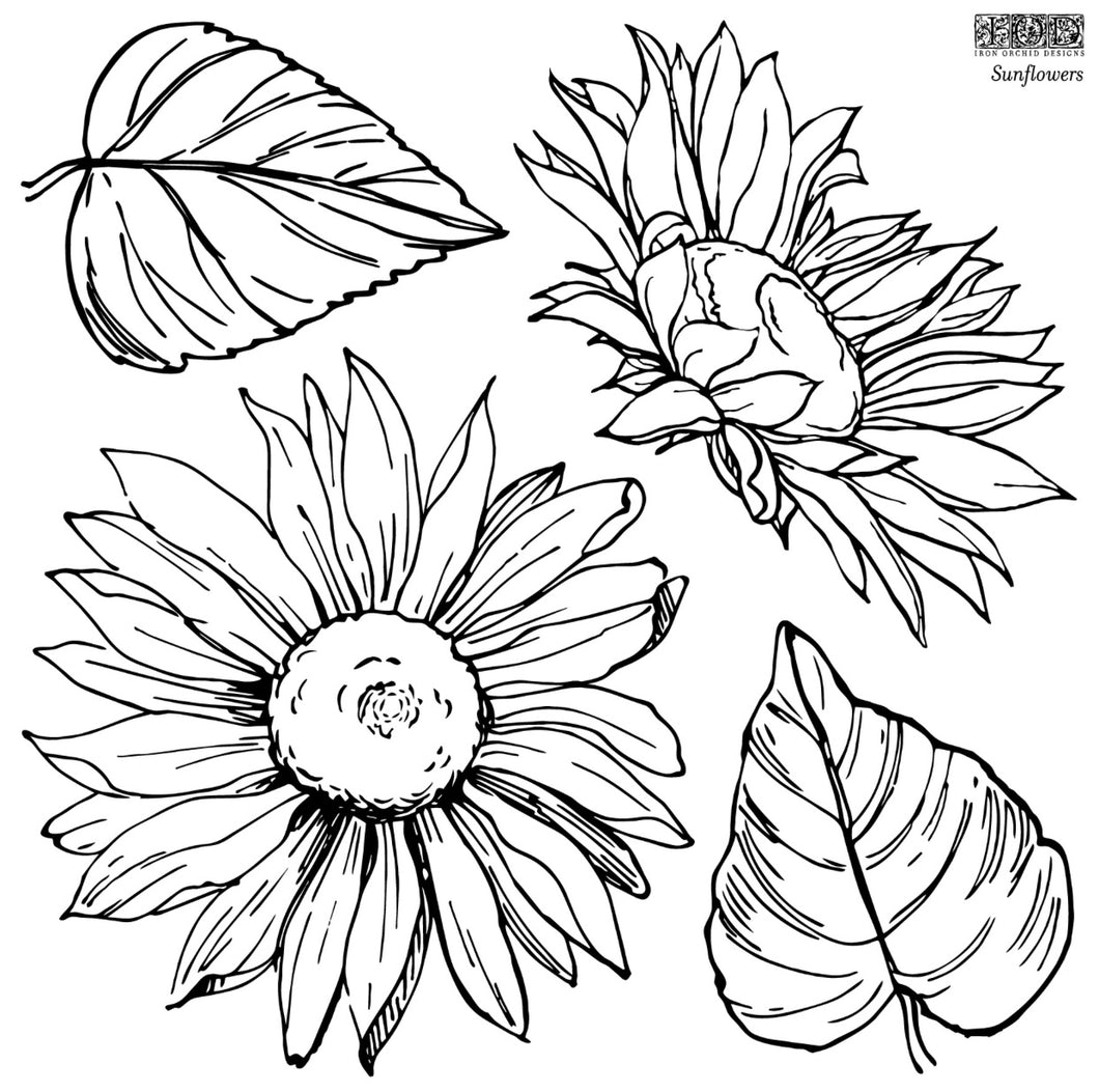 IOD Sunflower stamps