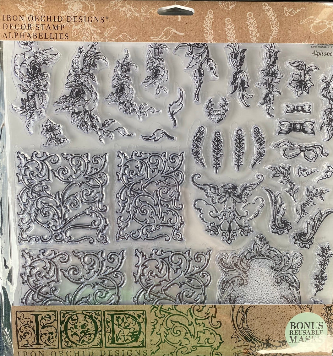 IOD Alphabellies 12*12 Stamp